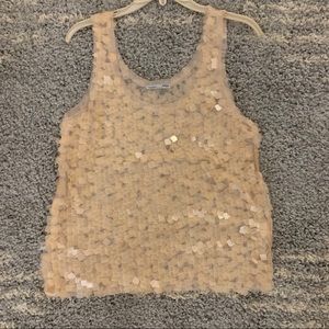 Zara pink sequin tank s